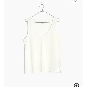 Madewell tom boy v neck tank xxs